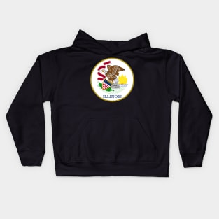 Illinois Coat of Arms Kids Hoodie